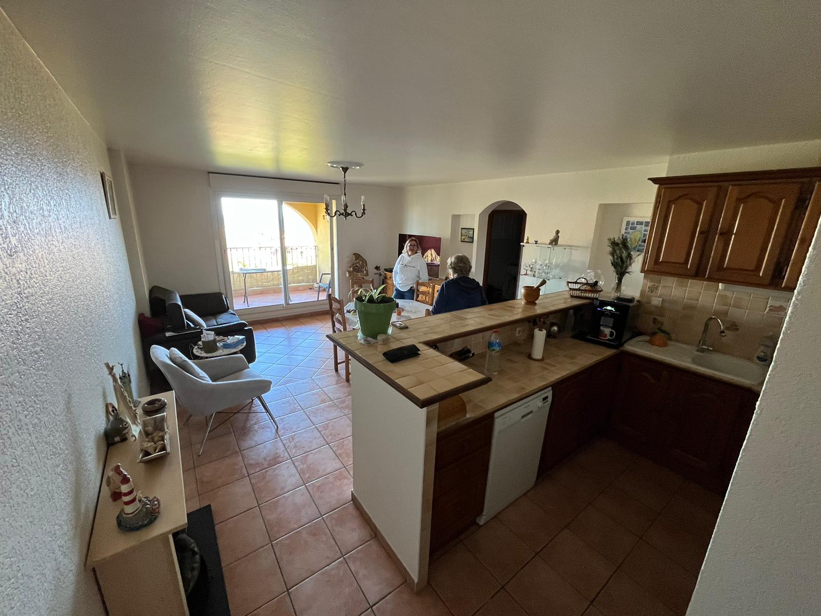 La pièce de vie avant